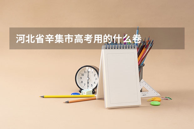 河北省辛集市高考用的什么卷