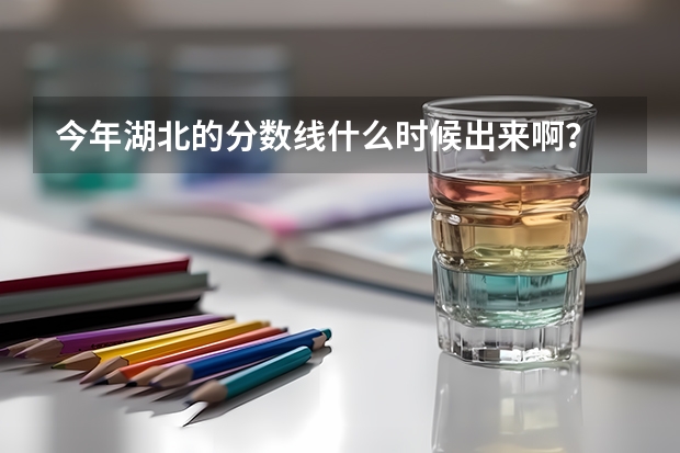 今年湖北的分数线什么时候出来啊？