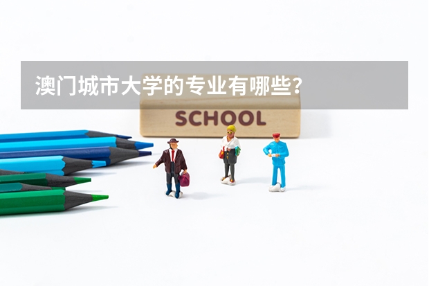 澳门城市大学的专业有哪些？