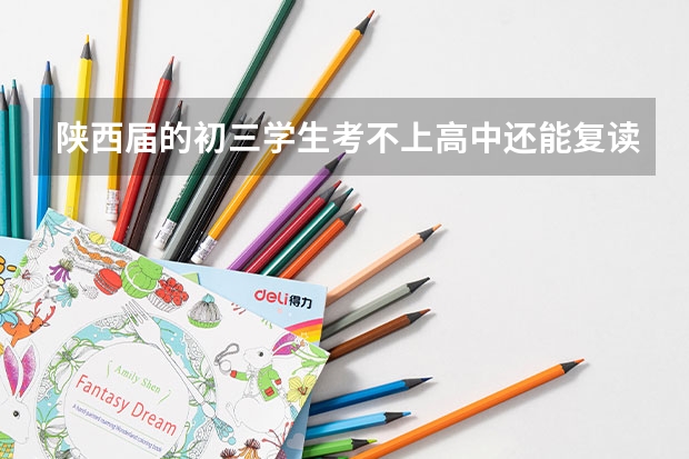 陕西届的初三学生考不上高中还能复读吗？