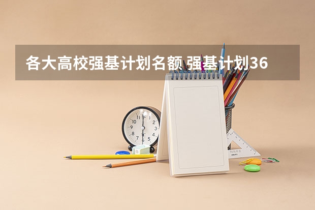 各大高校强基计划名额 强基计划36所大学排名