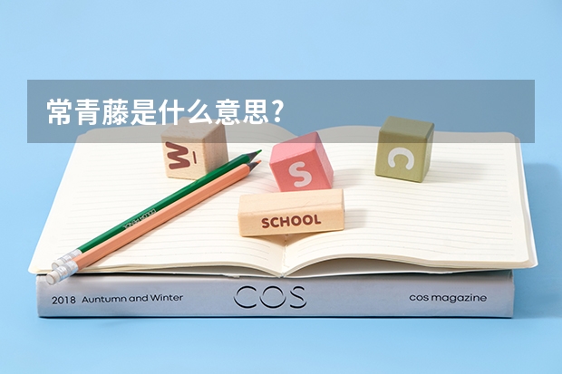 常青藤是什么意思?