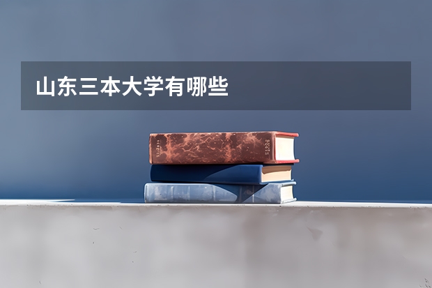 山东三本大学有哪些