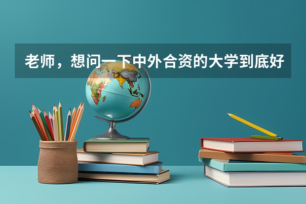 老师，想问一下中外合资的大学到底好不好呢
