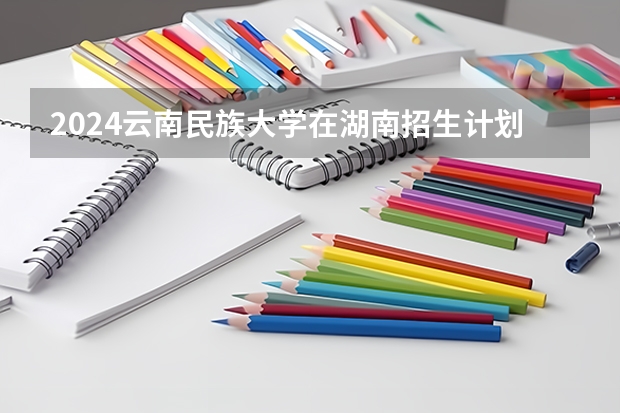 2024云南民族大学在湖南招生计划 招多少人