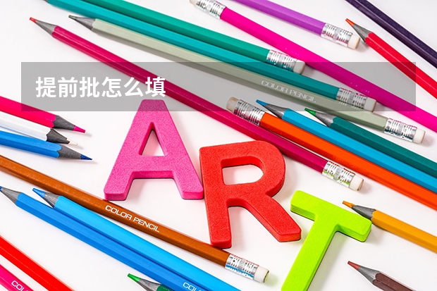 提前批怎么填