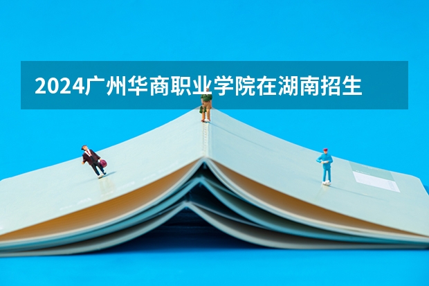 2024广州华商职业学院在湖南招生计划 招多少人
