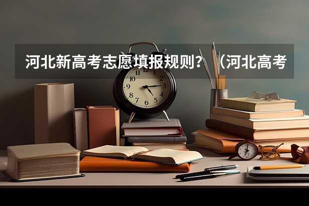 河北新高考志愿填报规则？（河北高考报志愿的问题）