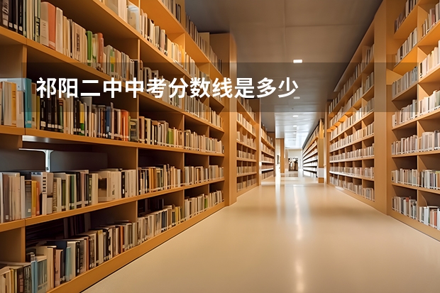 祁阳二中中考分数线是多少