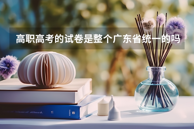 高职高考的试卷是整个广东省统一的吗