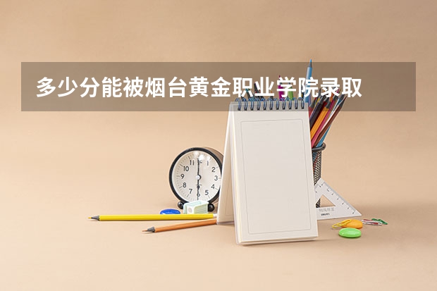 多少分能被烟台黄金职业学院录取