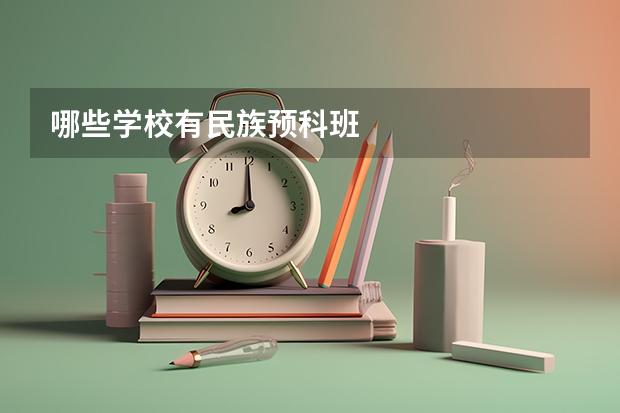 哪些学校有民族预科班