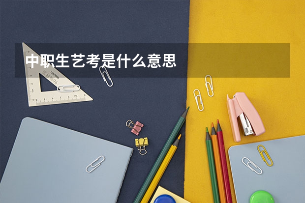 中职生艺考是什么意思