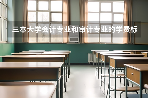 三本大学会计专业和审计专业的学费标准是多少 具体多少钱一？