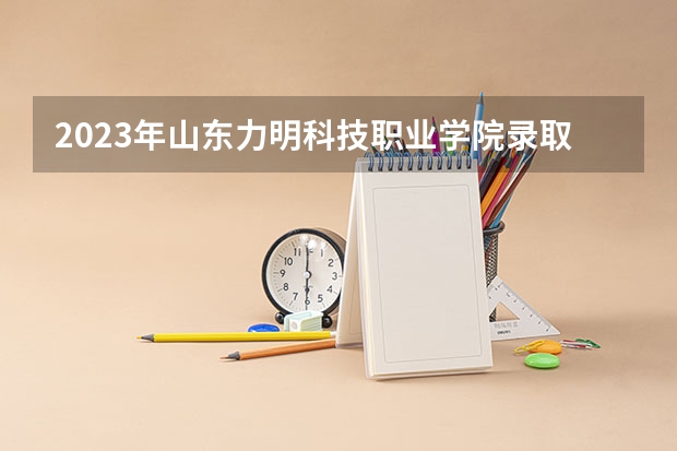 2023年山东力明科技职业学院录取分数线是多少