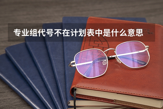 专业组代号不在计划表中是什么意思