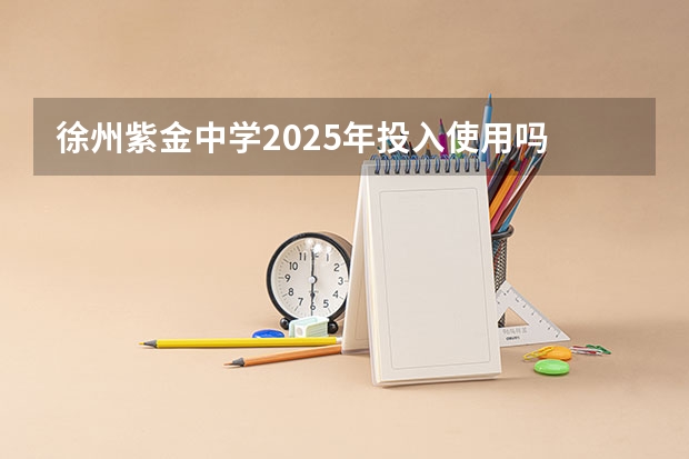 徐州紫金中学2025年投入使用吗