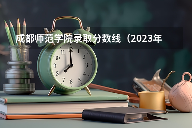 成都师范学院录取分数线（2023年成都师范学院各省招生计划专业人数及最低分数线位次）