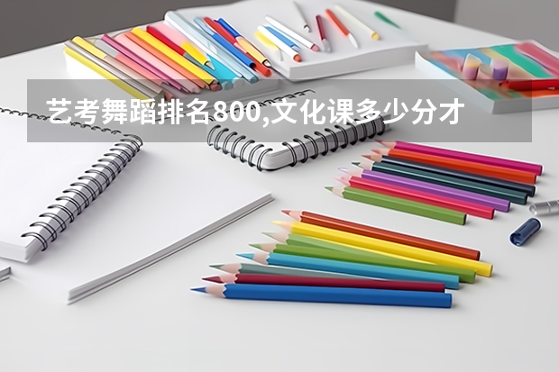 艺考舞蹈排名800,文化课多少分才能上