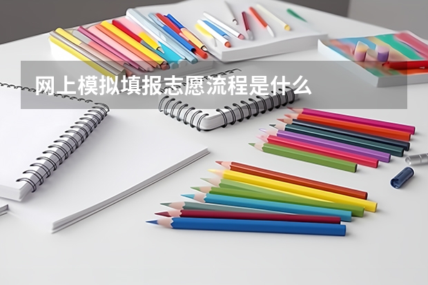 网上模拟填报志愿流程是什么
