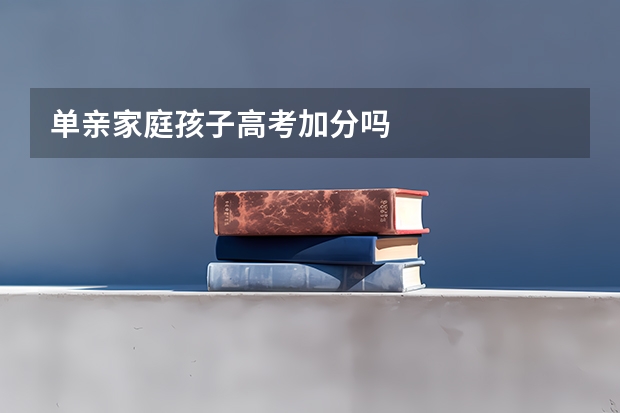 单亲家庭孩子高考加分吗