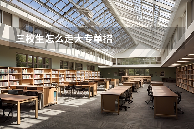 三校生怎么走大专单招
