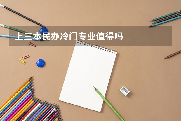 上三本民办冷门专业值得吗