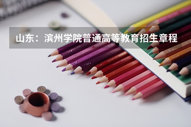 山东:滨州学院普通高等教育招生章程 潍坊工程职业学院录取线