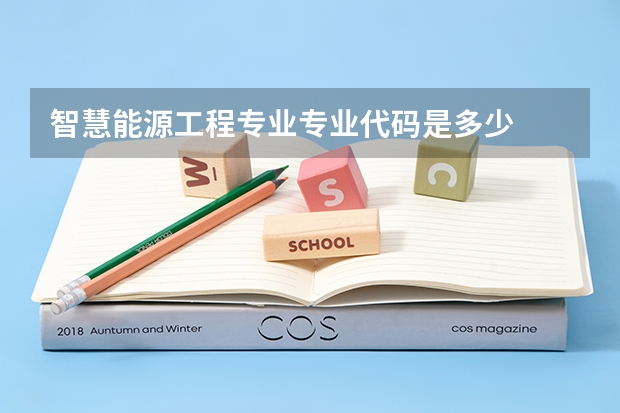 智慧能源工程专业专业代码是多少