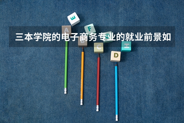 三本学院的电子商务专业的就业前景如何？