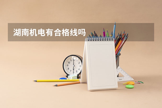 湖南机电有合格线吗