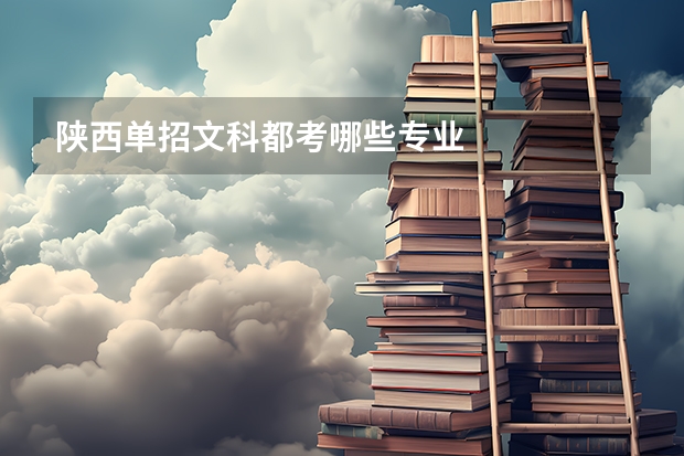 陕西单招文科都考哪些专业