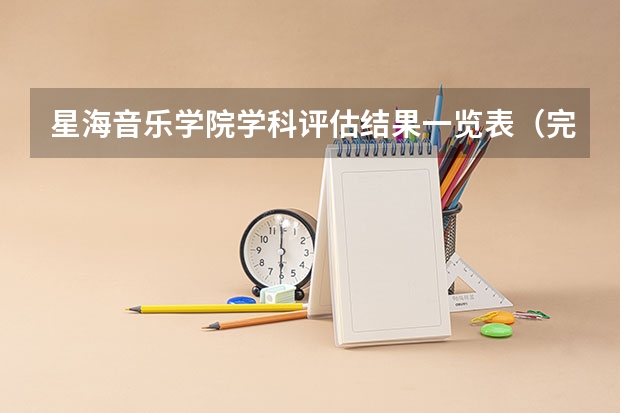 星海音乐学院学科评估结果一览表（完整版）