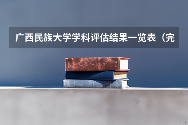 广西民族大学学科评估结果一览表（完整版）