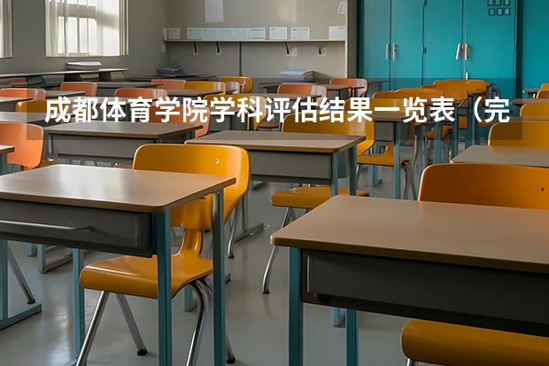 成都体育学院学科评估结果一览表（完整版）