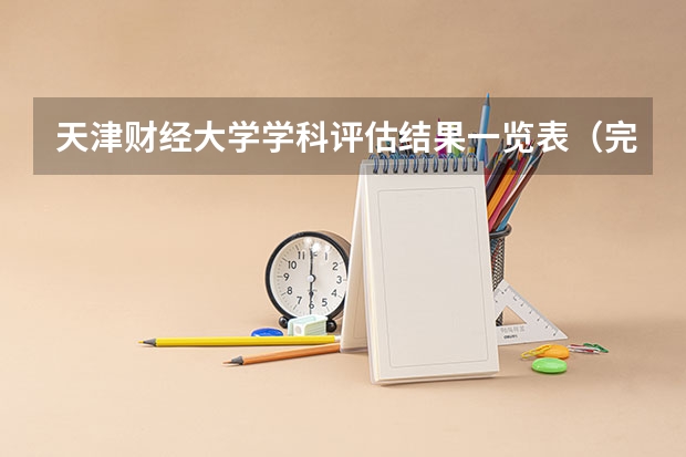 天津财经大学学科评估结果一览表（完整版）