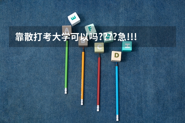 靠散打考大学可以吗????急!!!!!!!!