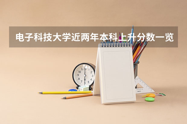 电子科技大学近两年本科上升分数一览表
