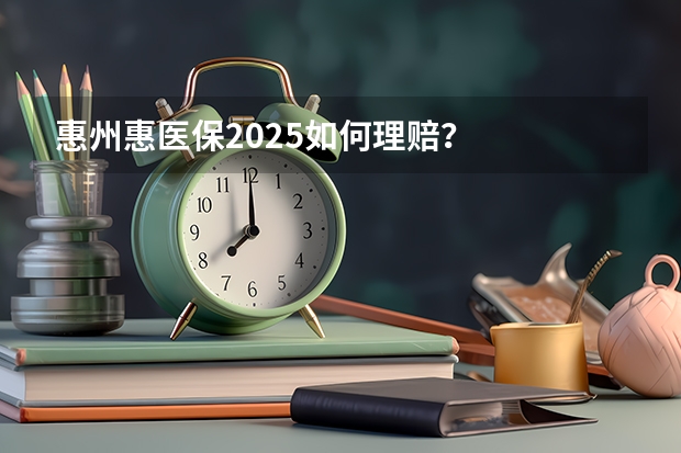 惠州惠医保2025如何理赔？