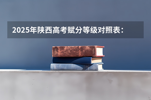 2025年陕西高考赋分等级对照表：含计算公式、规则详解 2025年新高考政策