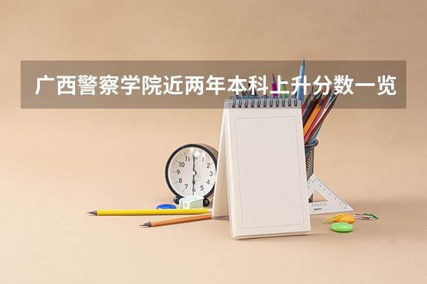 广西警察学院近两年本科上升分数一览表