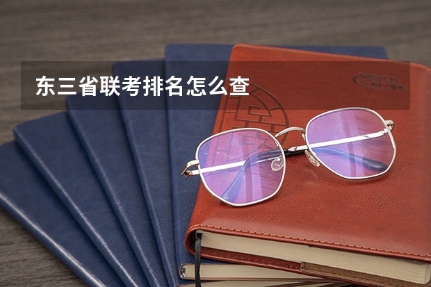 东三省联考排名怎么查