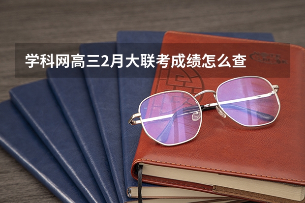 学科网高三2月大联考成绩怎么查