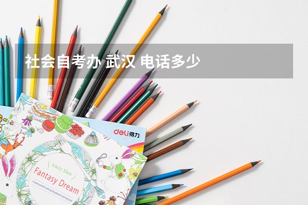 社会自考办 武汉 电话多少