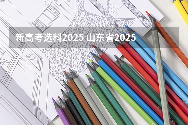 新高考选科2025 山东省2025年高考选科要求