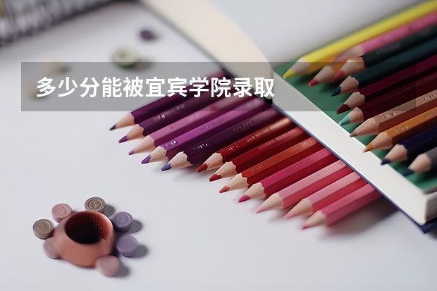 多少分能被宜宾学院录取