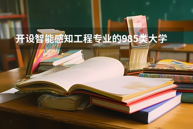 开设智能感知工程专业的985类大学名单