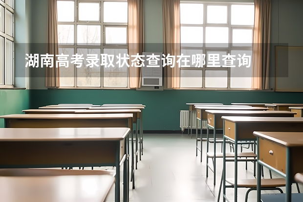 湖南高考录取状态查询在哪里查询
