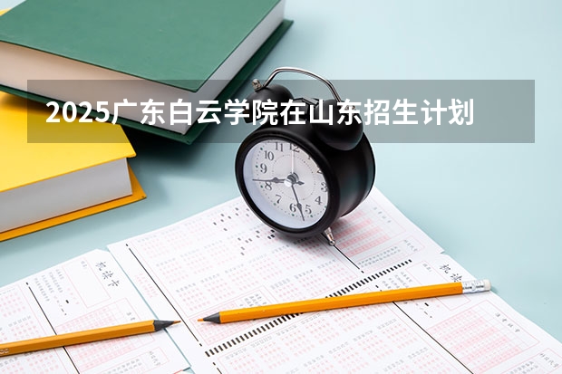 2025广东白云学院在山东招生计划一览表