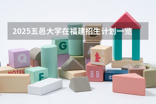 2025五邑大学在福建招生计划一览表